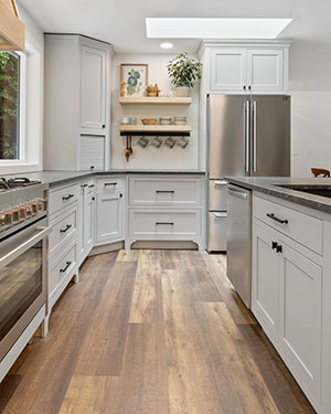 Custom unfinished kitchen cabinetry 