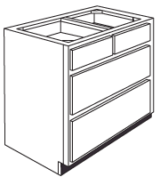4 Dwr w/Split Top Dwr