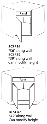 Corner Sink Front Only (no cabinet box)