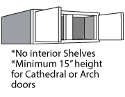 12" & 15" High 24" Deep