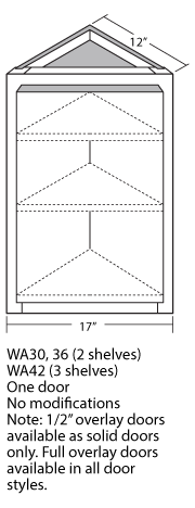 Angled Wall Cabinet