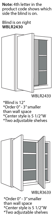 39" High Blind Corner