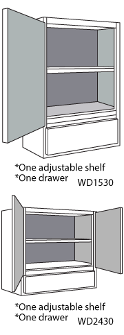 30" High with Drawer