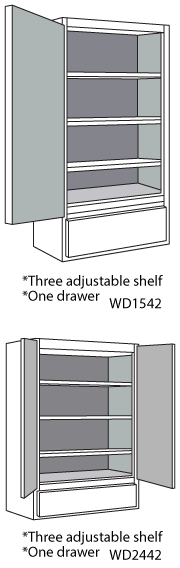 42" High with Drawer