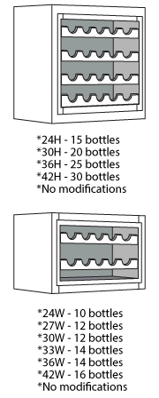 Horizontal Wine Racks