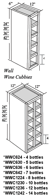 Wine Cubby Cabinets
