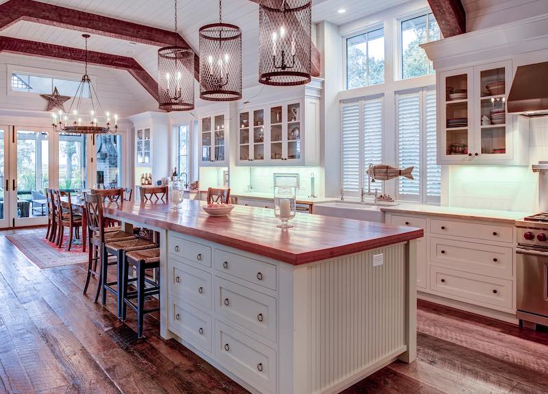 Glass cabinet doors for kitchen